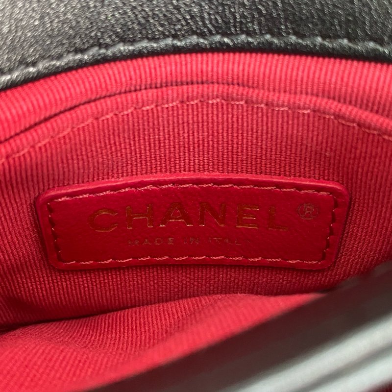 △ Chanel 香奈兒 Black Lambskin Gold Tone Metal Chain 2 Way Bag AS2638 黑色小羊皮金色金屬鎖鏈兩用袋 - 257021017-20