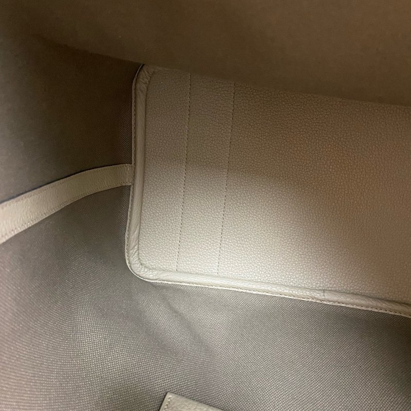 △ Hermes 愛馬仕 Beige Canvas Palladium Plated Metal Garden Party Pockets Vertical Tote Bag Stamp W 淺褐色帆布鍍鈀金屬托特袋W刻 - 257021387-14