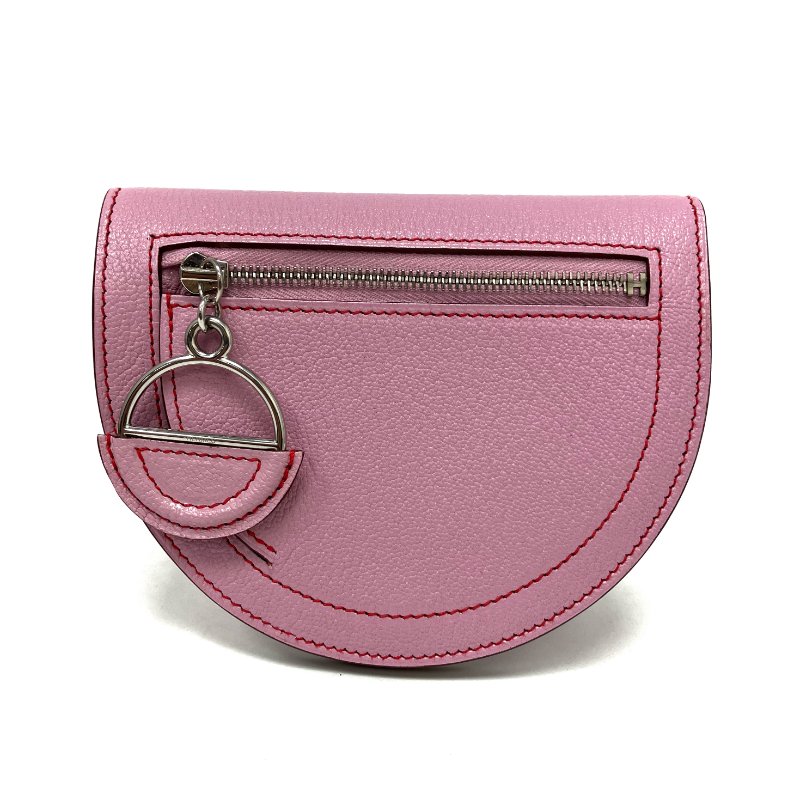 ☆ Hermes 愛馬仕 X9 Mauve Sylvestre Mysore Goatskin In The Loop Compact Wallet Stamp D 錦葵紫山羊皮短銀包 D刻 - 257022498-2