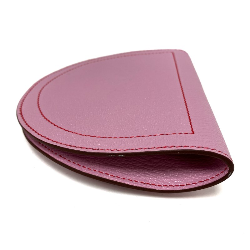 ☆ Hermes 愛馬仕 X9 Mauve Sylvestre Mysore Goatskin In The Loop Compact Wallet Stamp D 錦葵紫山羊皮短銀包 D刻 - 257022498-3