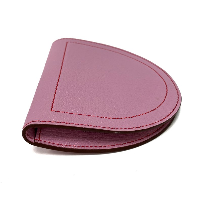 ☆ Hermes 愛馬仕 X9 Mauve Sylvestre Mysore Goatskin In The Loop Compact Wallet Stamp D 錦葵紫山羊皮短銀包 D刻 - 257022498-4