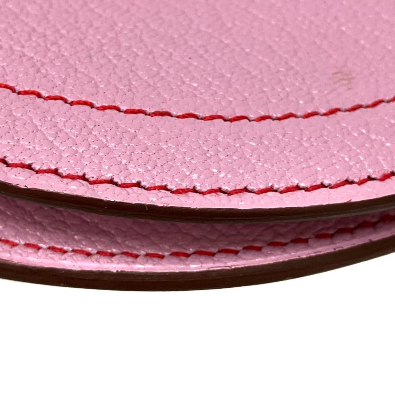 ☆ Hermes 愛馬仕 X9 Mauve Sylvestre Mysore Goatskin In The Loop Compact Wallet Stamp D 錦葵紫山羊皮短銀包 D刻 - 257022498-10