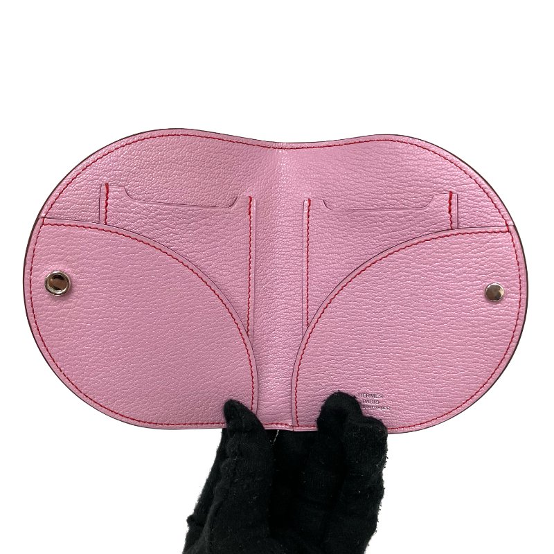 ☆ Hermes 愛馬仕 X9 Mauve Sylvestre Mysore Goatskin In The Loop Compact Wallet Stamp D 錦葵紫山羊皮短銀包 D刻 - 257022498-15