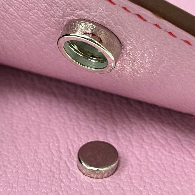 ☆ Hermes 愛馬仕 X9 Mauve Sylvestre Mysore Goatskin In The Loop Compact Wallet Stamp D 錦葵紫山羊皮短銀包 D刻 - 257022498-16