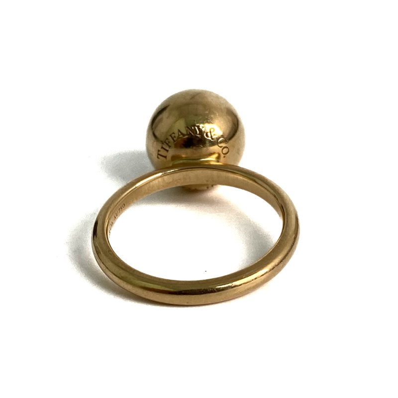 △ Tiffany & Co. 蒂芙尼 18K Yellow Gold Ball Ring 7.56g 18K黃金戒指 - 257021511-2