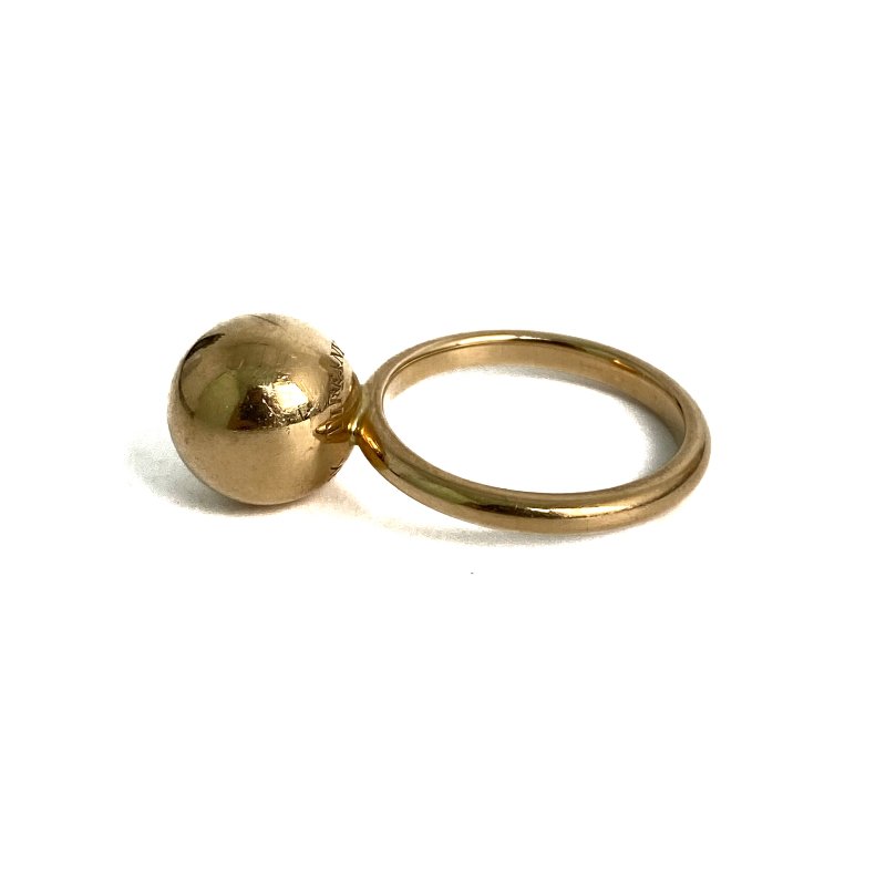 △ Tiffany & Co. 蒂芙尼 18K Yellow Gold Ball Ring 7.56g 18K黃金戒指 - 257021511-3