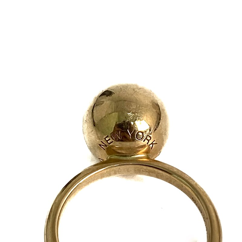 △ Tiffany & Co. 蒂芙尼 18K Yellow Gold Ball Ring 7.56g 18K黃金戒指 - 257021511-5