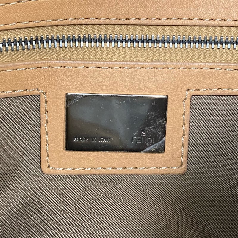 ☆ Fendi 芬迪 Light Blue Zucchino Canvas Mamma Baguette Shoulder Bag 淺藍色老花法棍肩背袋 - 257022489-15