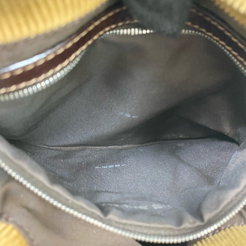 ☆ Fendi 芬迪 Brown Corduroy Mamma Shoulder Bag 啡色燈芯絨肩背袋 - 257022488-14