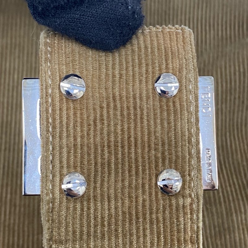 ☆ Fendi 芬迪 Brown Corduroy Mamma Shoulder Bag 啡色燈芯絨肩背袋 - 257022488-15