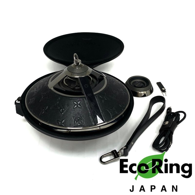 ☆ Louis Vuitton 路易威登 Black Horizon Light Up Speaker QAC000 黑色發光擴音器QAC000 - 257018133-0
