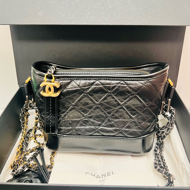 香奈兒流浪包小款晶片款-0