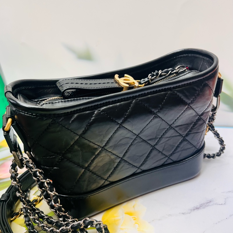 香奈兒流浪包小款晶片款-16