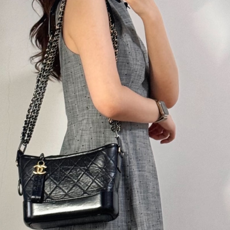 香奈兒流浪包小款晶片款-18