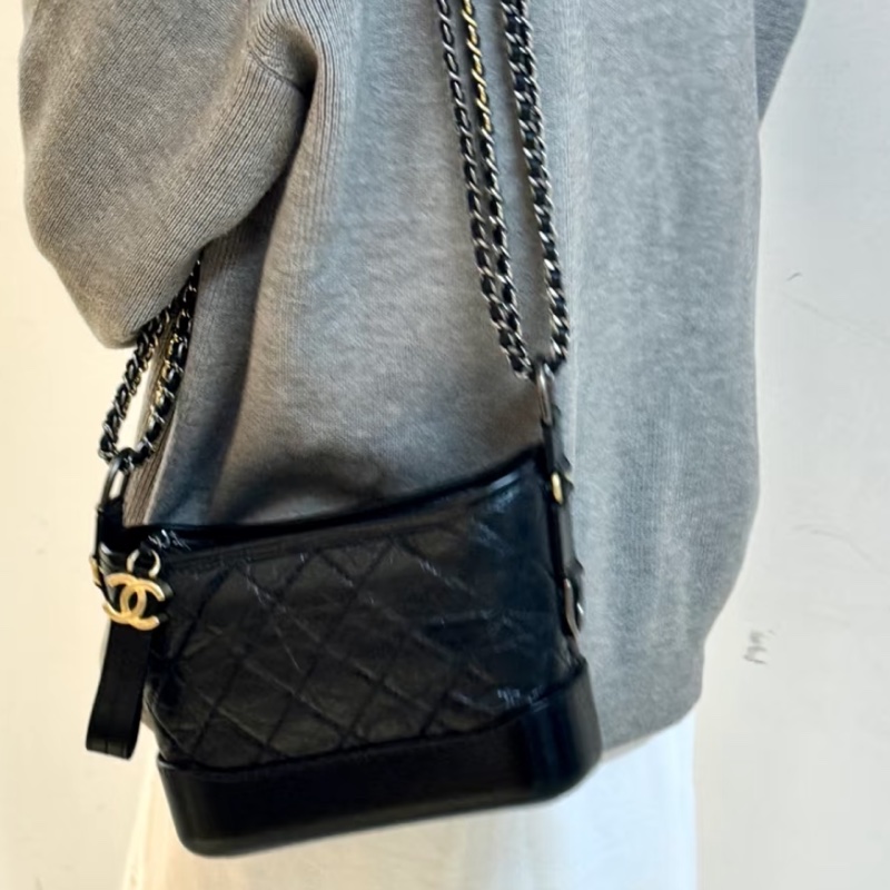 香奈兒流浪包小款晶片款-19