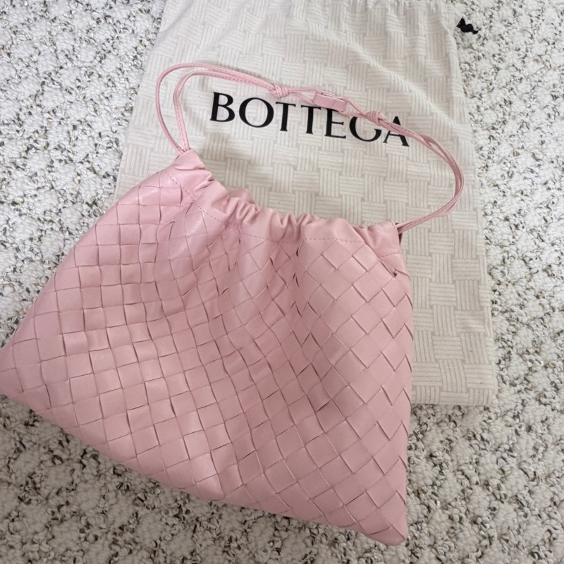 BV 🎀超粉嫩 束口小袋 可上肩/手提-5