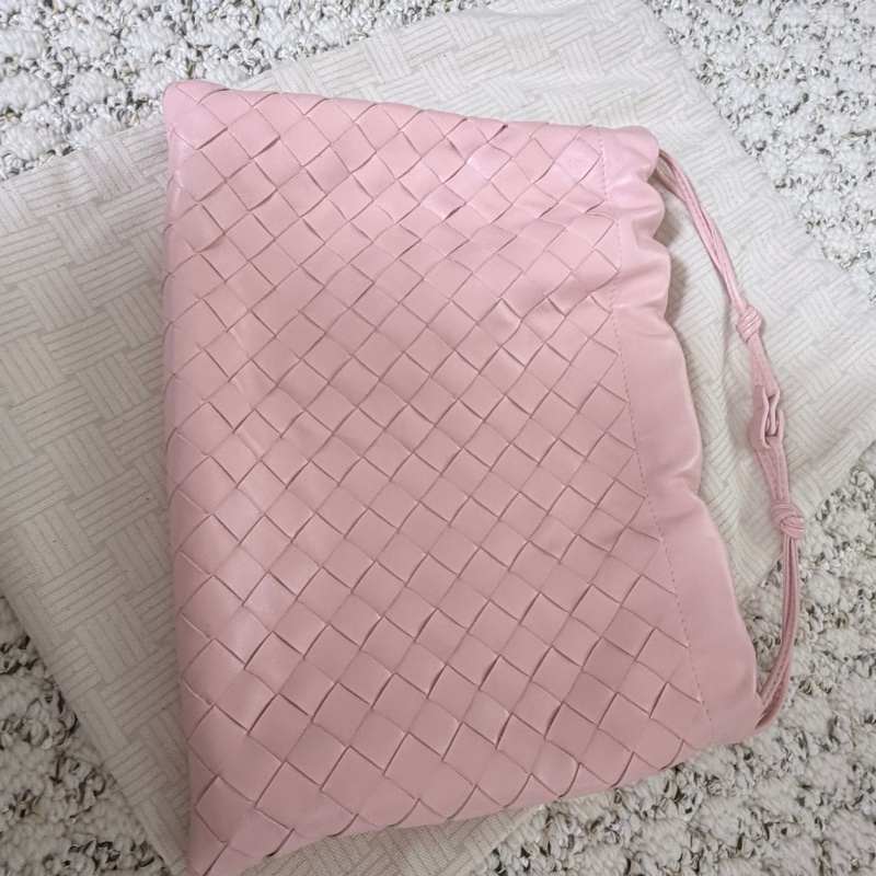 BV 🎀超粉嫩 束口小袋 可上肩/手提-6