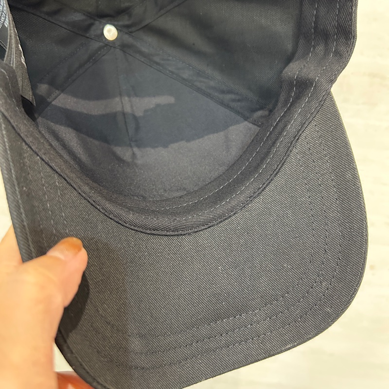 YSL 黑棉質SAINT LAURENT刺繡字體棒球帽-6