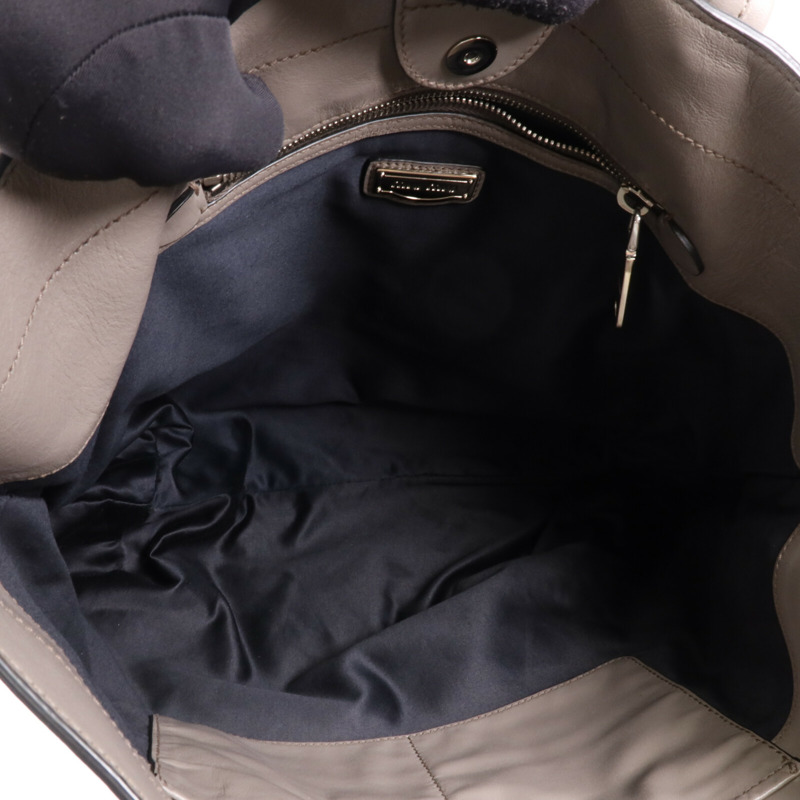 Miu Miu 牛皮皮革Tote Bag銀扣手挽袋-10