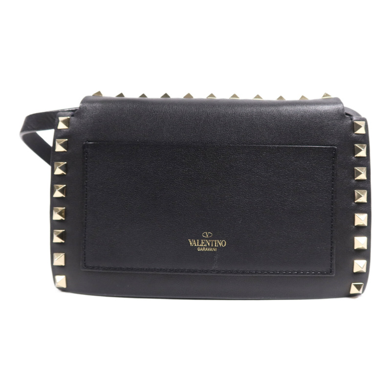 Valentino 牛皮皮革Shoulder Bag金扣肩背袋-1