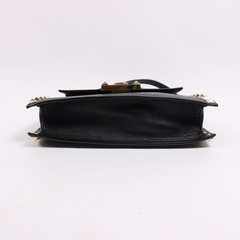 Valentino 牛皮皮革Shoulder Bag金扣肩背袋-3