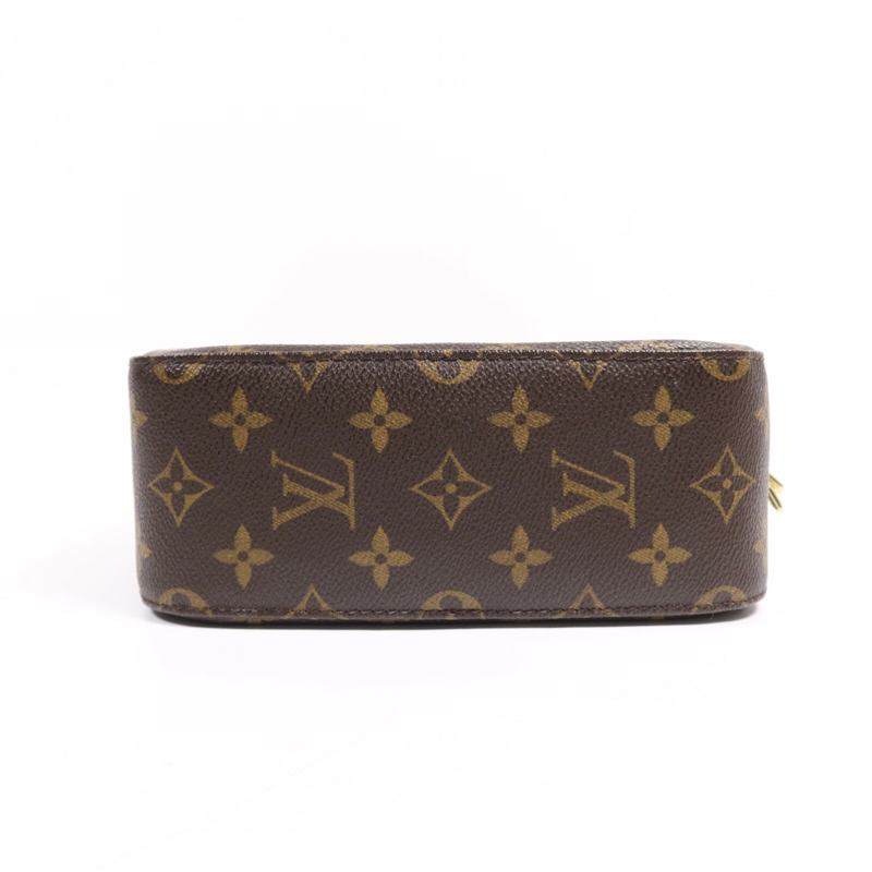 LOUIS VUITTON Monogram Spontini金扣手挽肩背兩用袋棕色-3