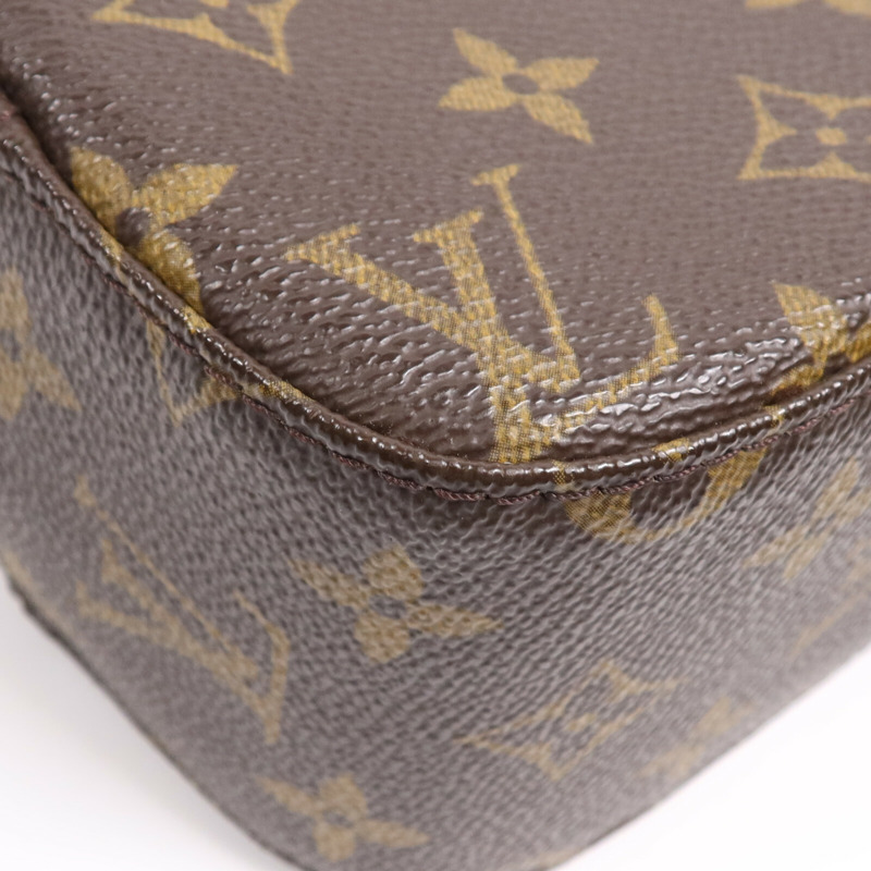 LOUIS VUITTON Monogram Spontini金扣手挽肩背兩用袋棕色-5