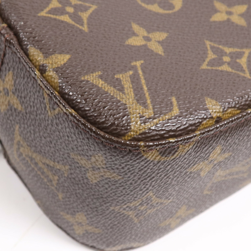 LOUIS VUITTON Monogram Spontini金扣手挽肩背兩用袋棕色-7