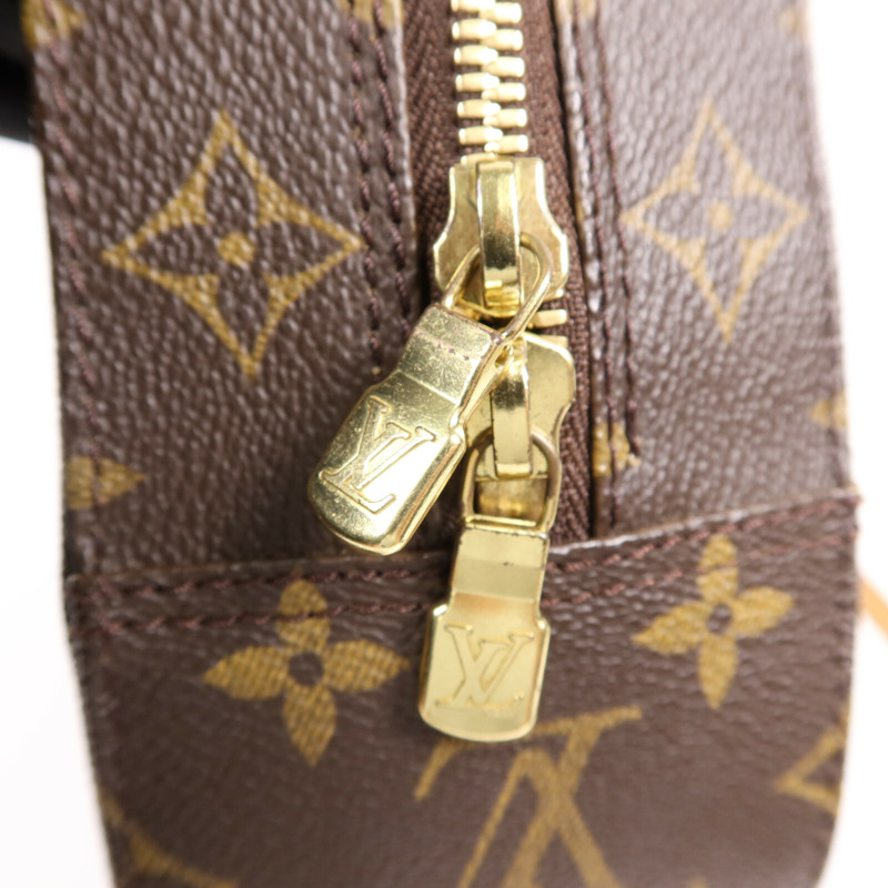 LOUIS VUITTON Monogram Spontini金扣手挽肩背兩用袋棕色-9