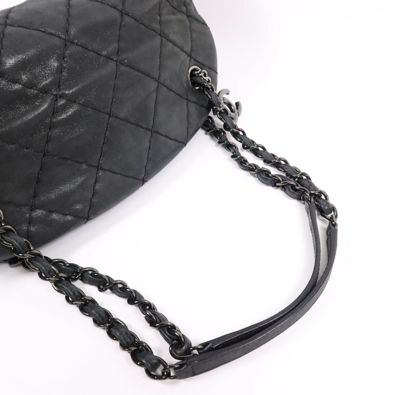 CHANEL 牛皮皮革Shoulder Bag鏈帶肩背袋-9