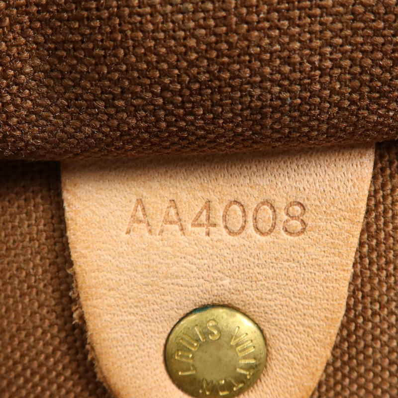 LOUIS VUITTON Monogram Speedy 35金扣手挽袋-5