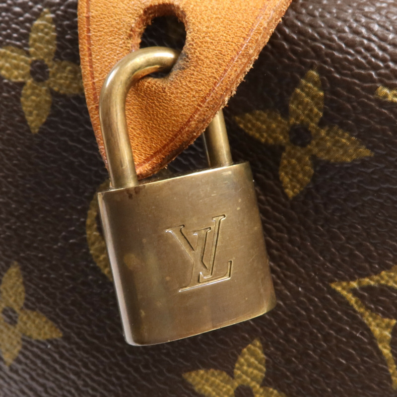 LOUIS VUITTON Monogram Speedy 35金扣手挽袋-13