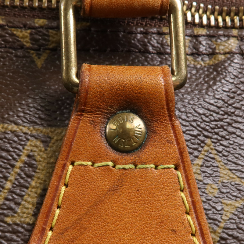 LOUIS VUITTON Monogram Speedy 35金扣手挽袋-17