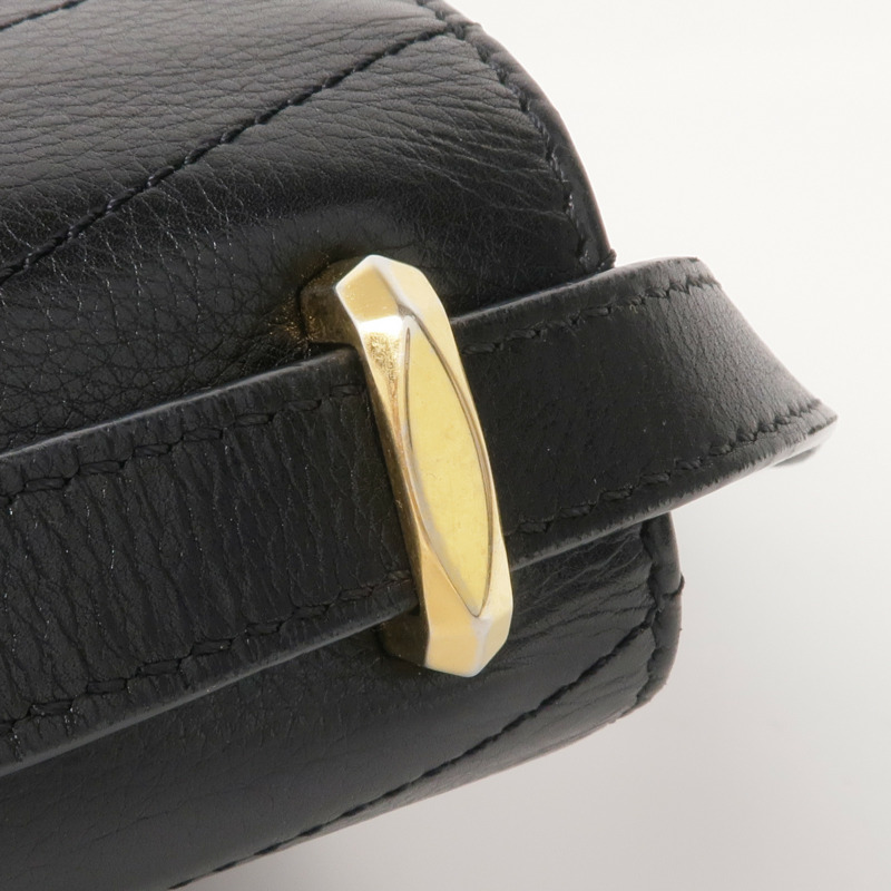 CHANEL 牛皮皮革Chain Shoulder Bag金扣鏈帶肩背袋-10