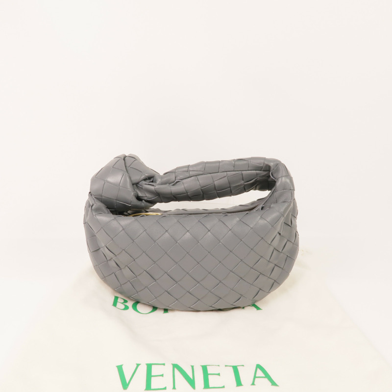 BOTTEGA VENETA 織紋皮革Mini Jodi金扣手挽袋-14