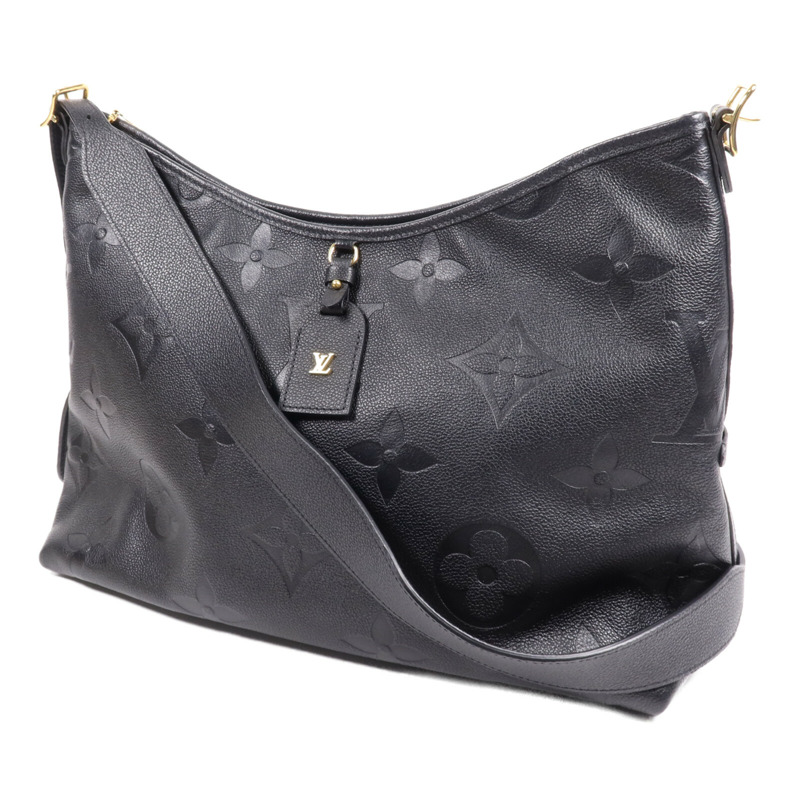 LOUIS VUITTON Monogram Empreinte CarryAll MM金扣肩背袋-2