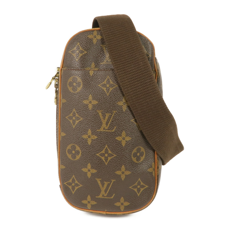 LOUIS VUITTON Monogram Pochette Gange金扣腰包-0