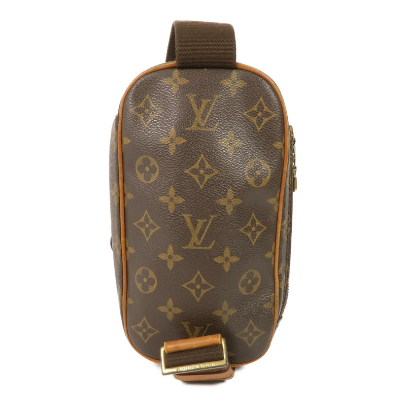 LOUIS VUITTON Monogram Pochette Gange金扣腰包-1