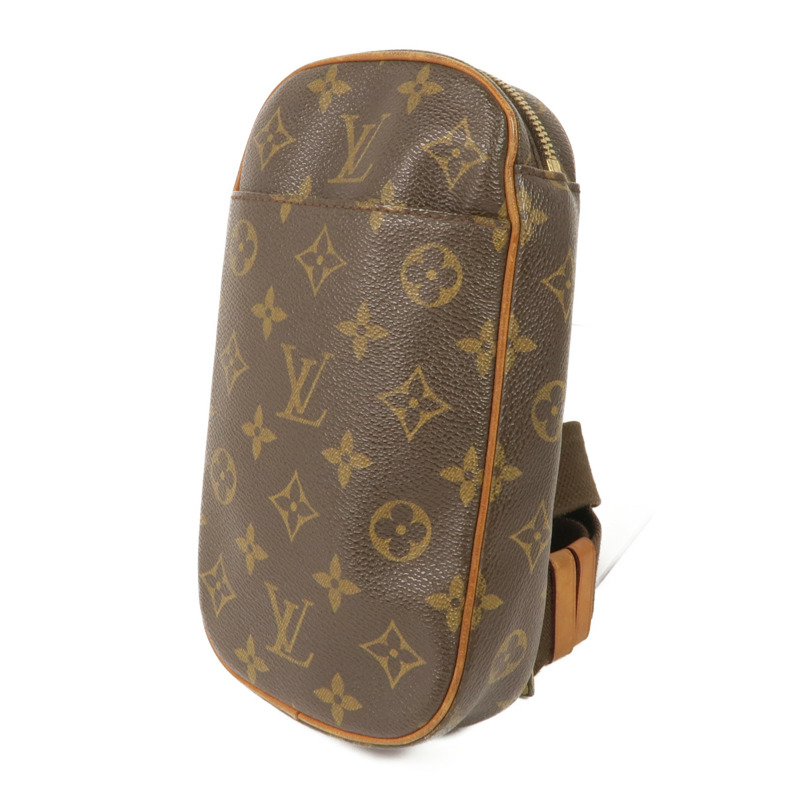 LOUIS VUITTON Monogram Pochette Gange金扣腰包-2