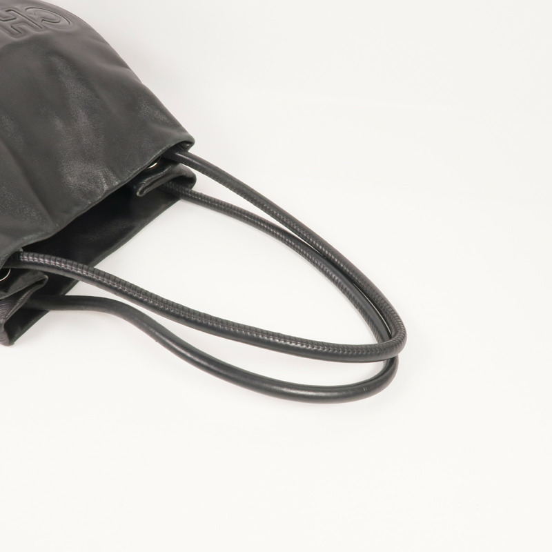 CHANEL 牛皮皮革Shoulder Bag銀扣肩背袋-4