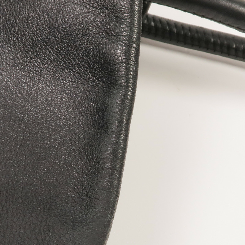 CHANEL 牛皮皮革Shoulder Bag銀扣肩背袋-17