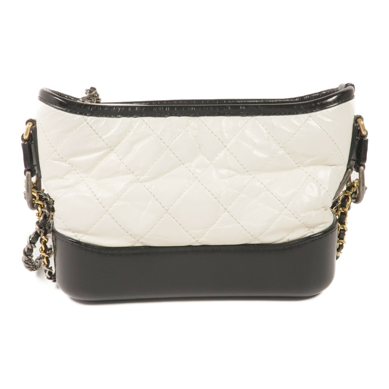 CHANEL 牛皮皮革Gabrielle Small鏈帶肩背袋-1