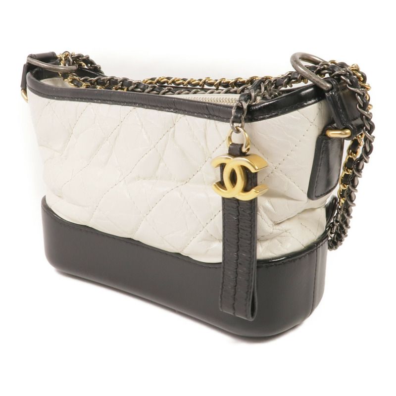 CHANEL 牛皮皮革Gabrielle Small鏈帶肩背袋-2