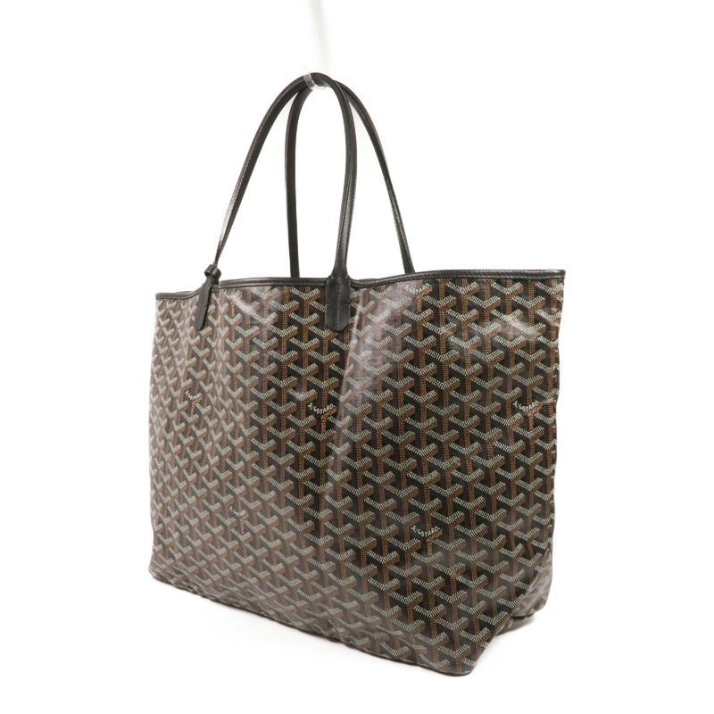 GOYARD 塗層帆布Saint Louis GM銀扣手挽袋-1