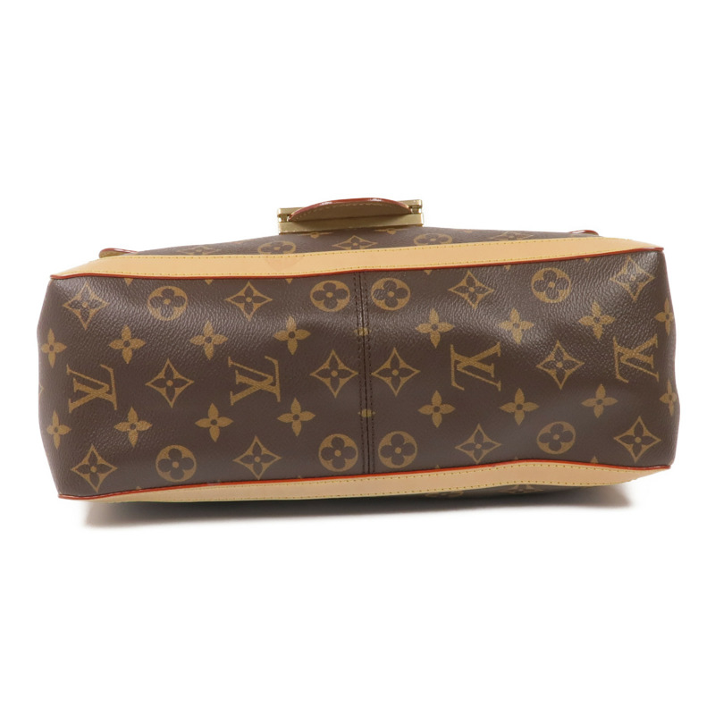 LOUIS VUITTON Monogram Dauphine Soft GM金扣手挽肩背兩用袋棕色-3