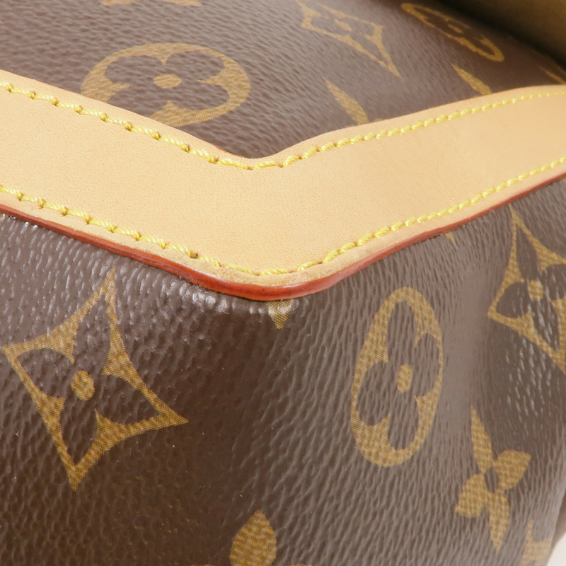 LOUIS VUITTON Monogram Dauphine Soft GM金扣手挽肩背兩用袋棕色-7