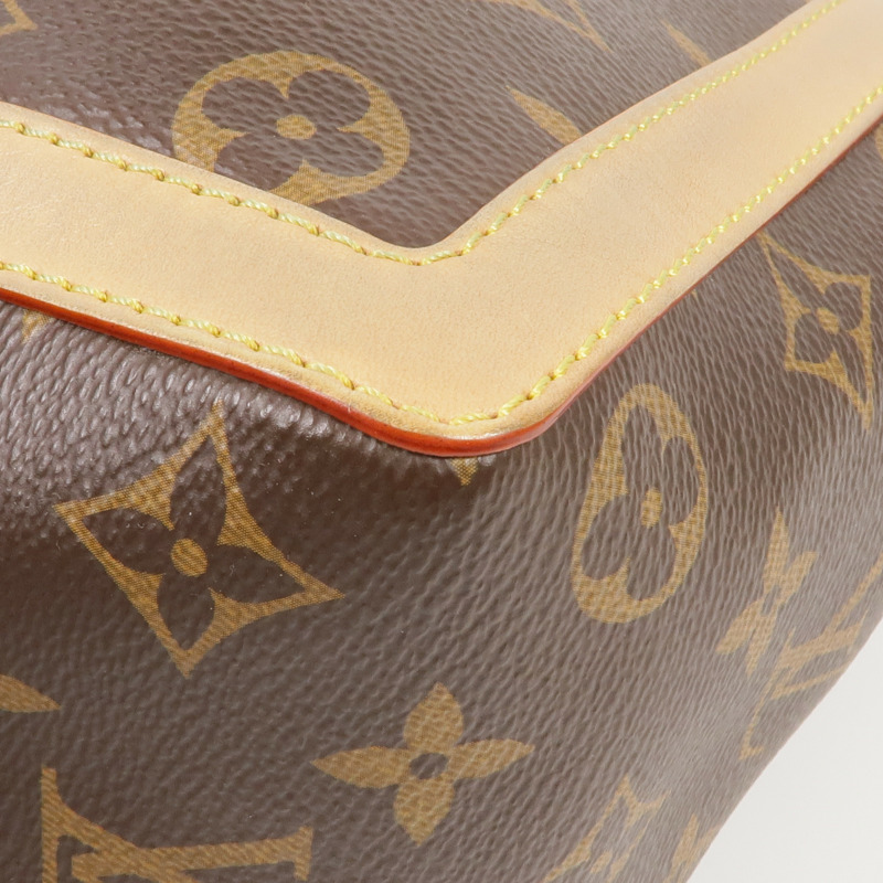 LOUIS VUITTON Monogram Dauphine Soft GM金扣手挽肩背兩用袋棕色-9