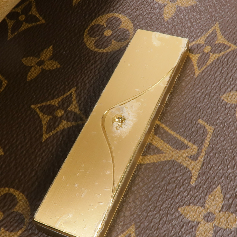 LOUIS VUITTON Monogram Dauphine Soft GM金扣手挽肩背兩用袋棕色-13