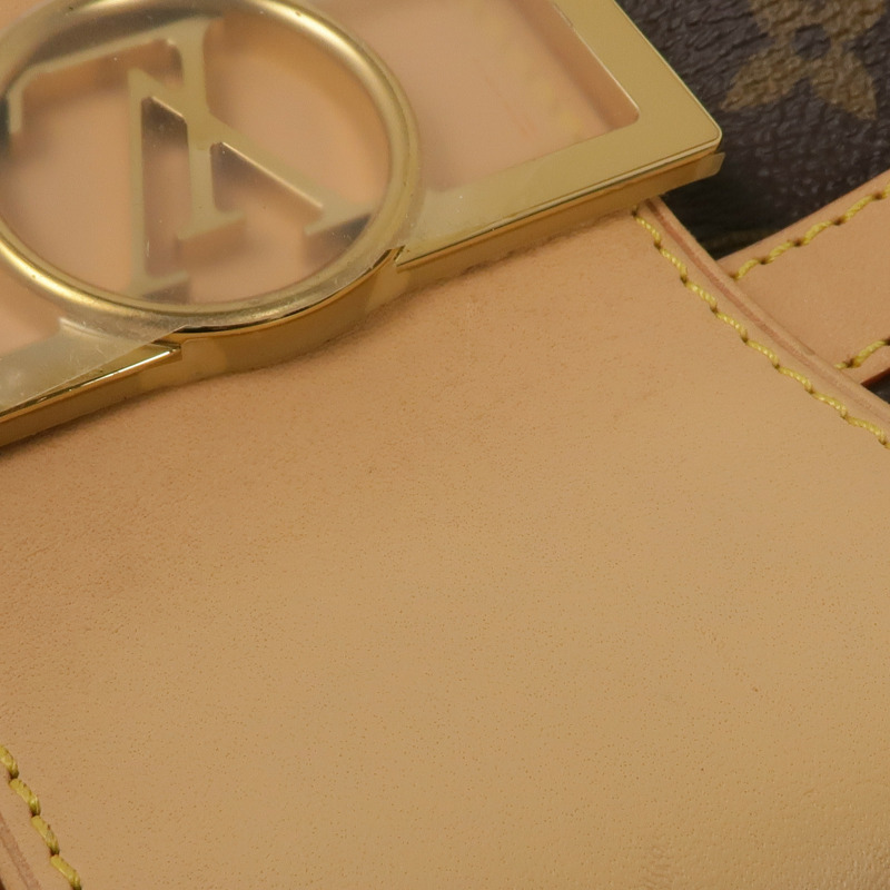 LOUIS VUITTON Monogram Dauphine Soft GM金扣手挽肩背兩用袋棕色-16