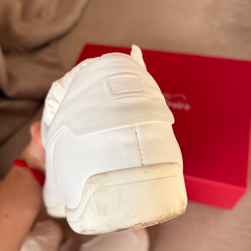 Roger Vivier VIV ÉTIQUETTE 法式優雅小白鞋 緞帶繫帶休閒鞋 白色 EU 39-10